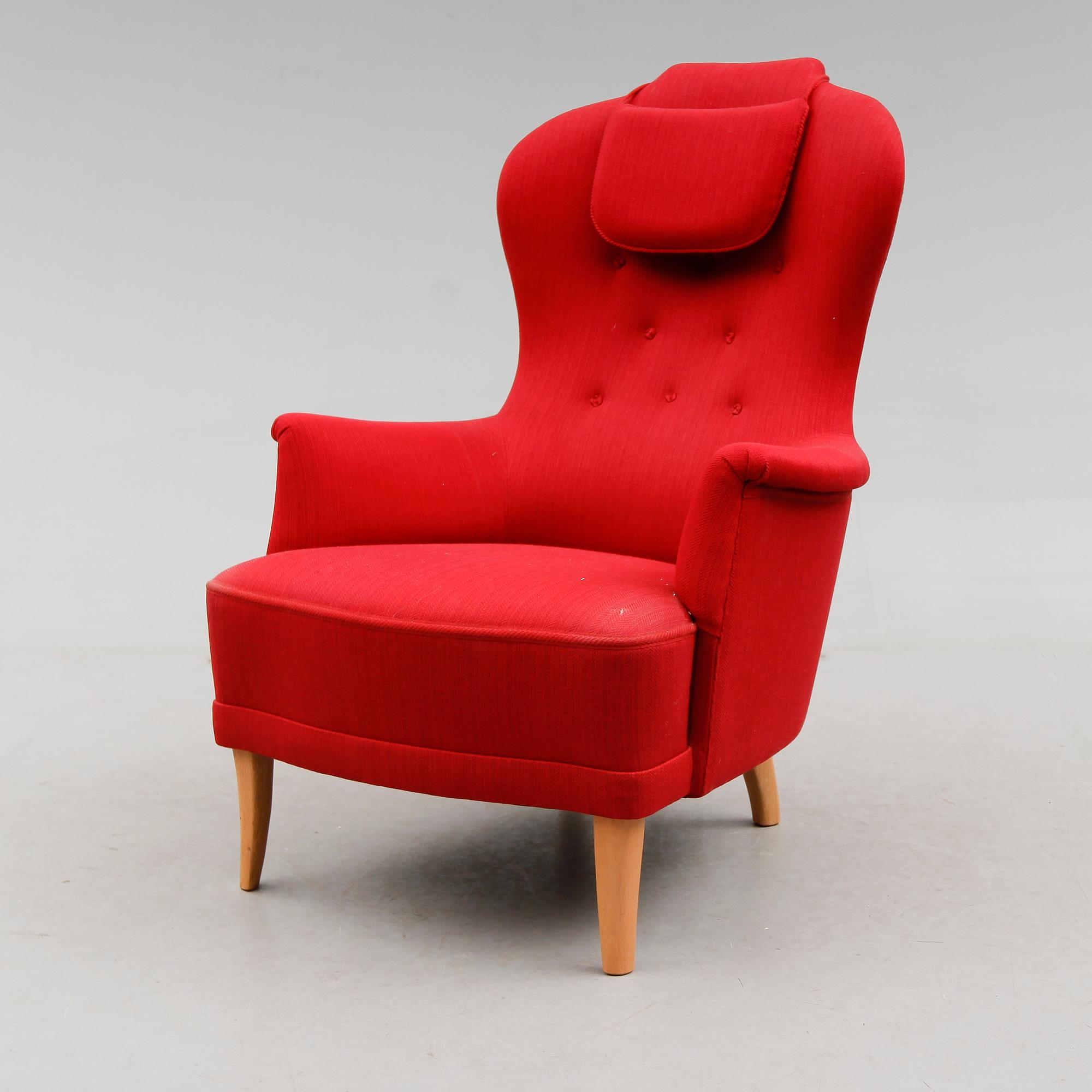 FÅTÖLJ, "Farmor", Carl Malmsten, 1900-talets andra hälft.