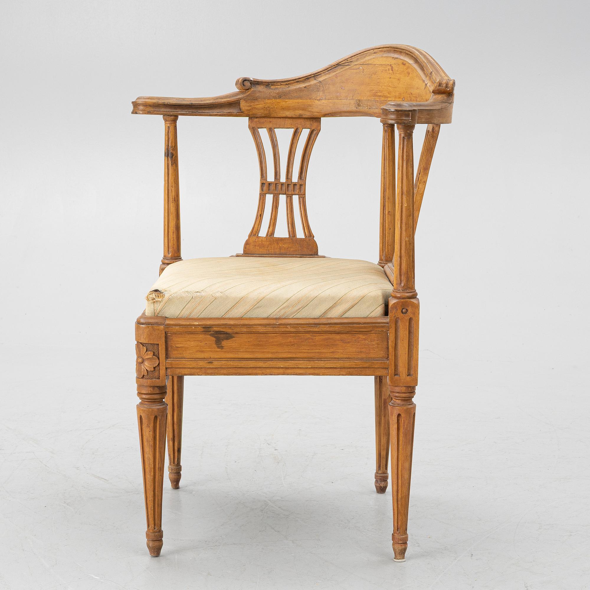 Puderstol, Louis XVI, Frankrike, 1700-talets senare del.