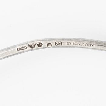 Inga-Britt "Ibe" Dahlquist, Neck ring with pendant, sterling silver,