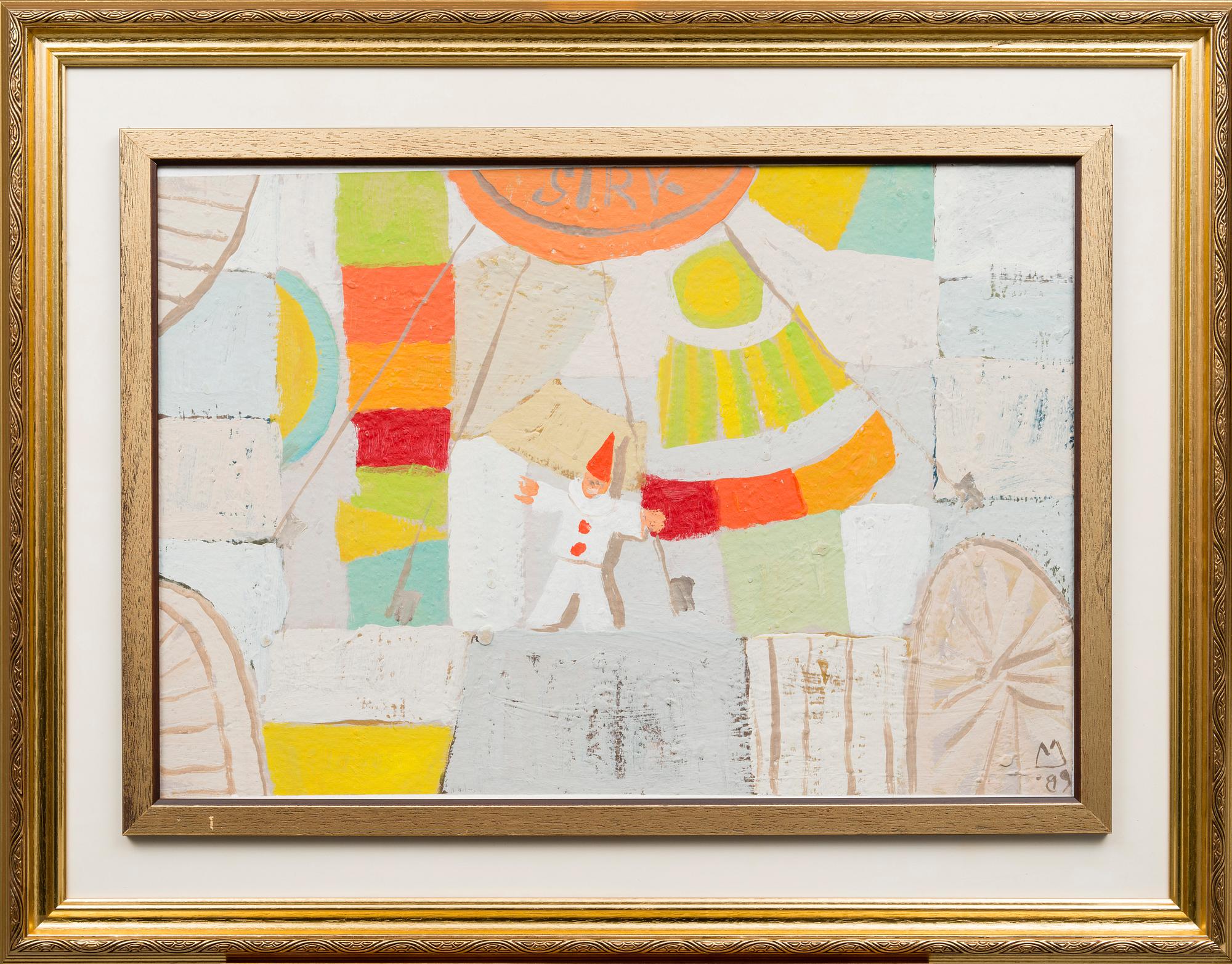 LASSE MARTTINEN, öljy levylle, signeerattu ja päivätty -89.