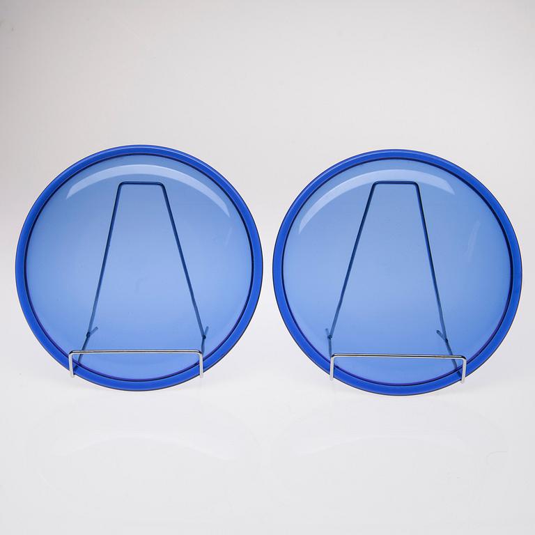 GLASSERVIS, 18 delar, "Luna" Kaj Franck, "Verna" Kerttu Nurminen, Iittala, 1900-talets slut.