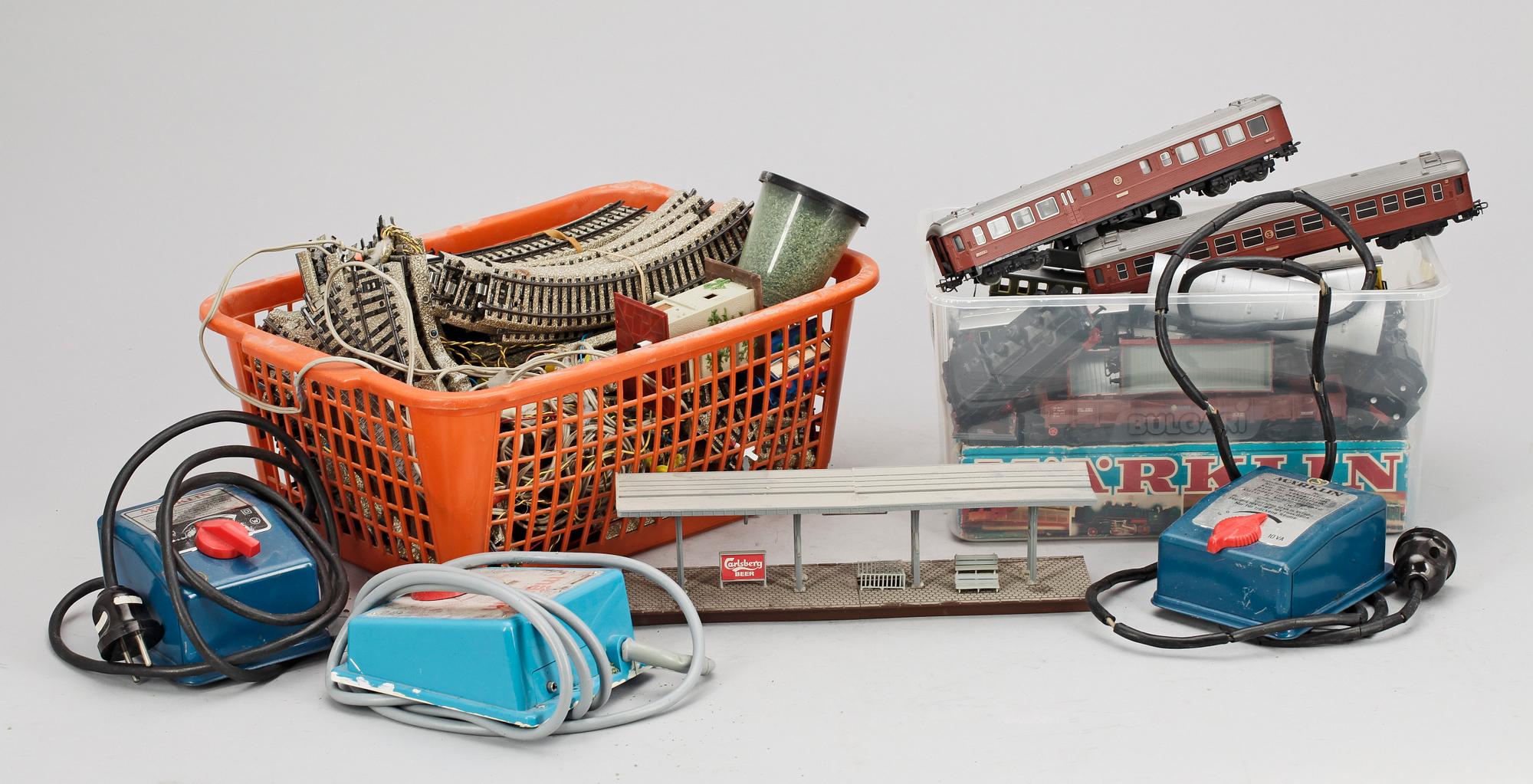 PARTI TÅGLEKSAKER, främst Märklin, 19/2000-tal.