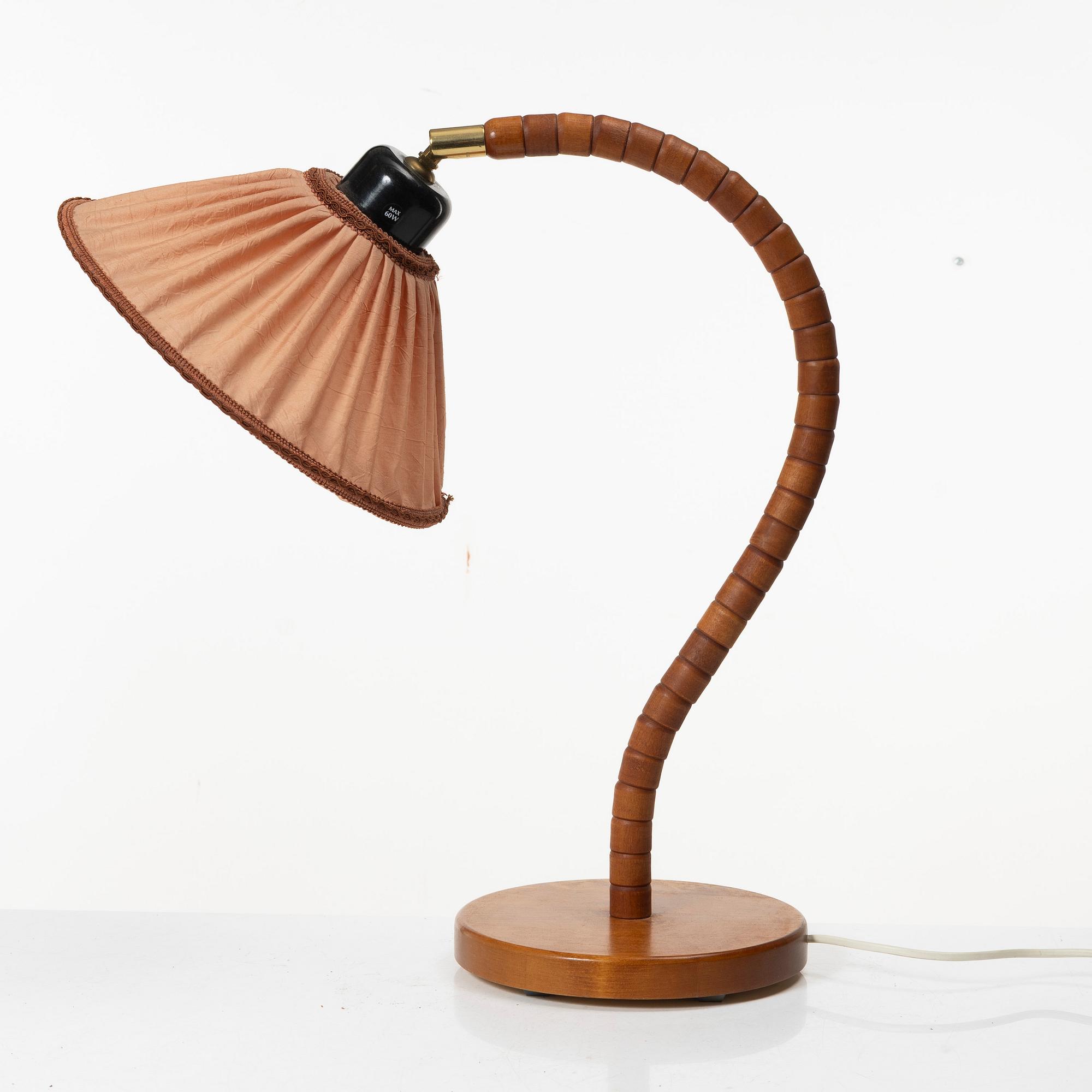 Bordslampa, Markslöjd, 1900-talets andra hälft.