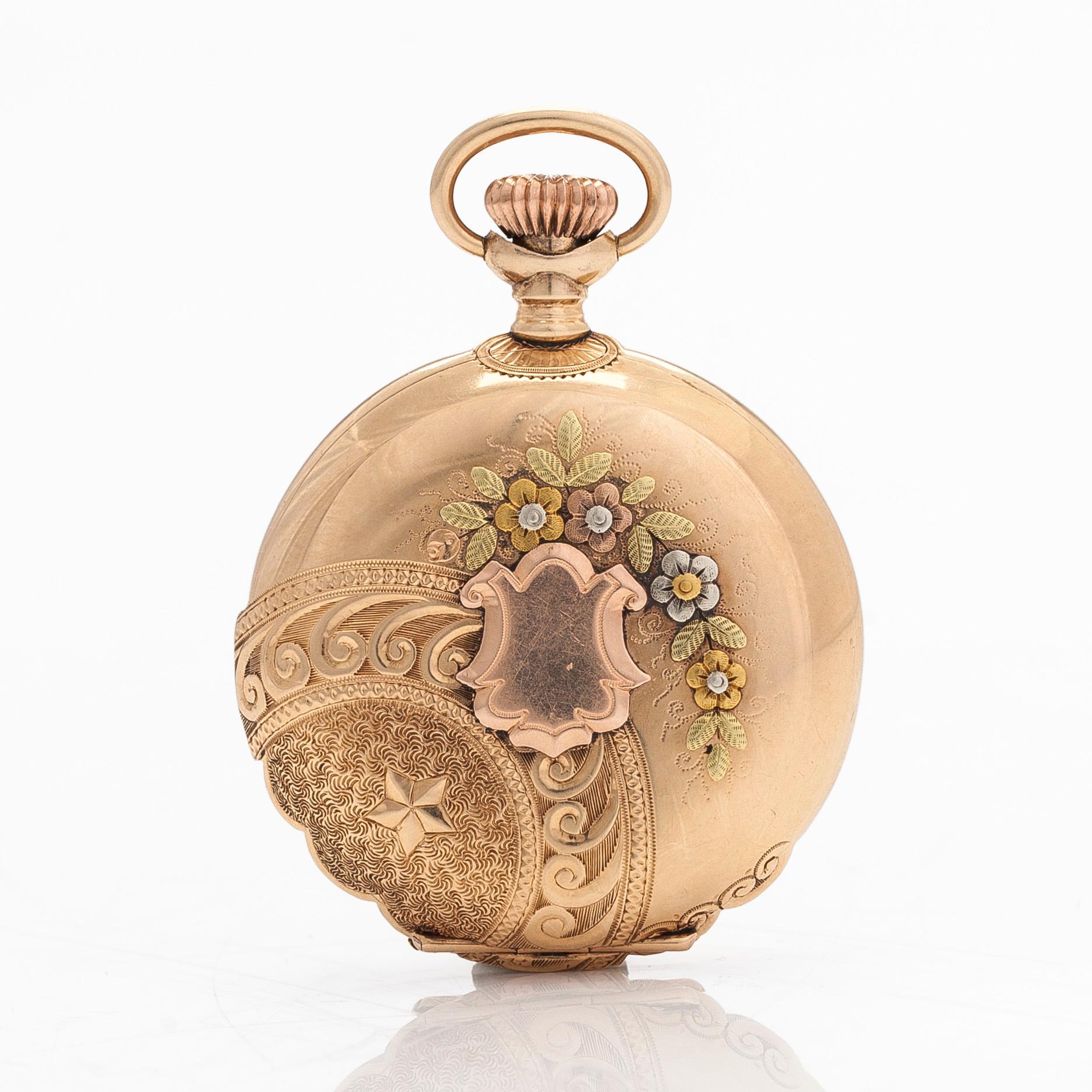 Waltham, fickur/mormorsur, savonett, 33 mm.