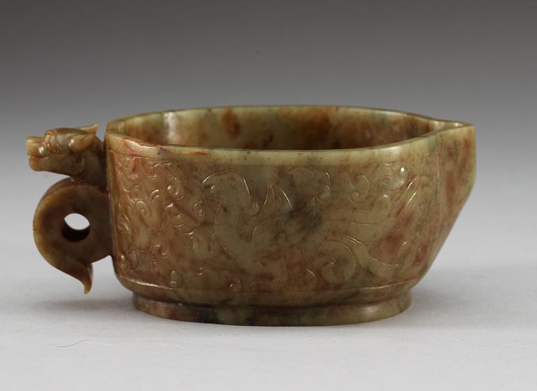 KANNA, nefrit. Qing dynastin.