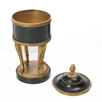 An Empire style lidded box, circa 1900.