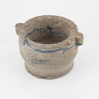 An apothecary mortar, 19th Century.
