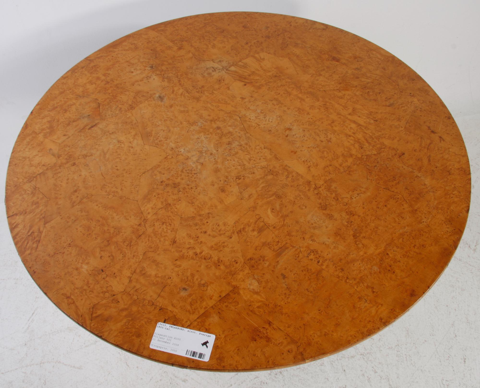 PELARBORD. Sverige. 1800-tal.