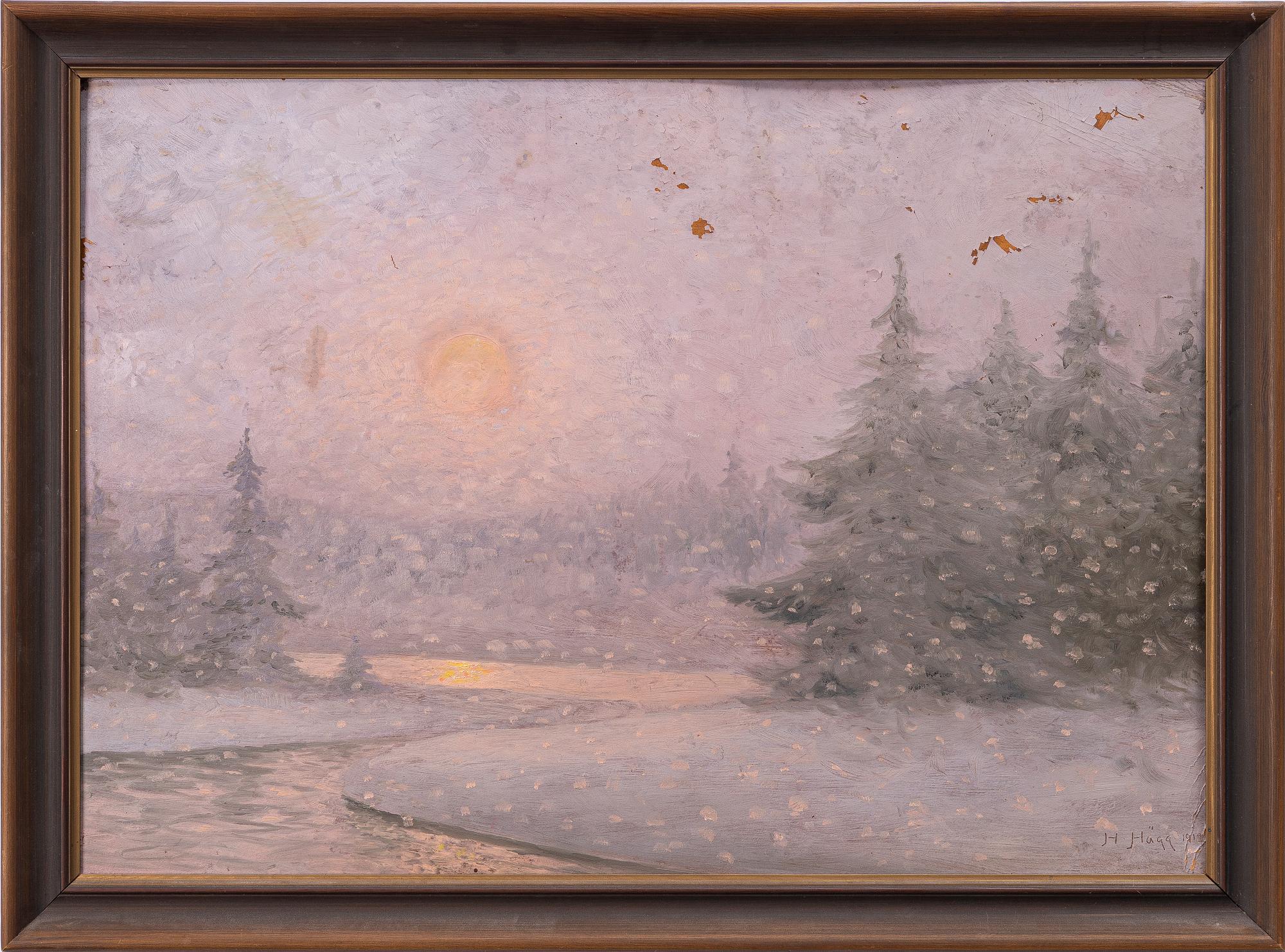 Herman Hägg, Winter motif.