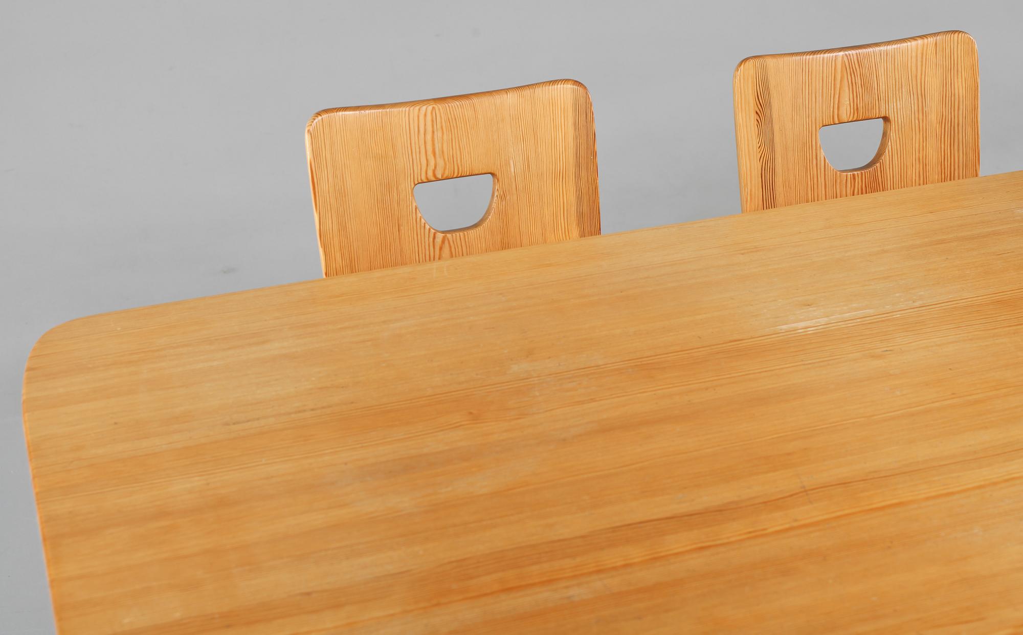 MATSALSGRUPP, 5 delar, "Sörgården", Carl Malmsten, modellen formgiven 1963.