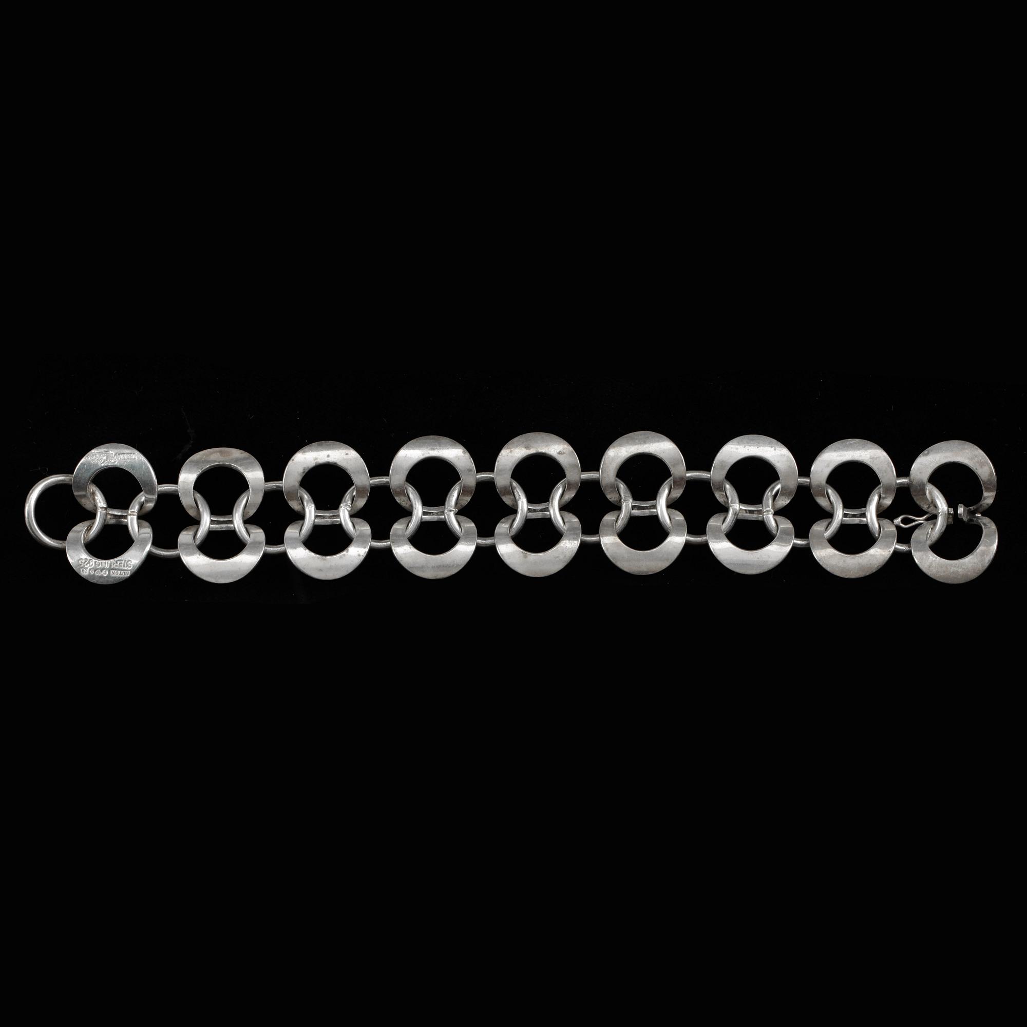 ARMBAND, silver, Alton, Falköping 1974. Vikt ca 75 gram.