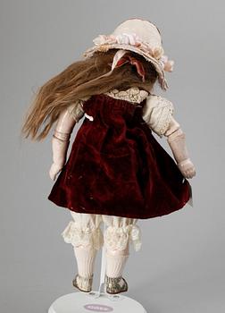 A probably French bisquit doll, 19th/20th century.