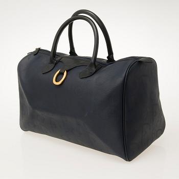 CHRISTIAN DIOR, Blue Monogram Coated Canvas Duffel Bag.