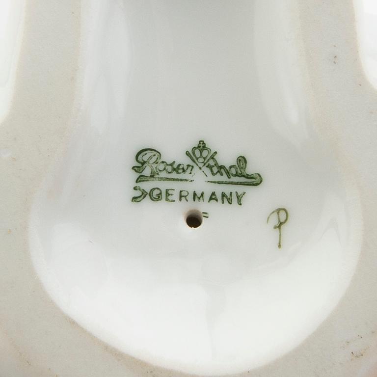 Figuriner 4 st Rosenthal bla T Kärner Tyskland 1900-talets mitt porslin.