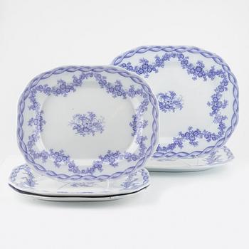 Five ceamwareserving dishes, 'Festoon', Gustavsberg, Sweden.