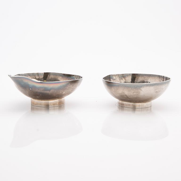 Elon Arenhill, Bowls, 2 pcs, sterling silver, Malmö, 1993.