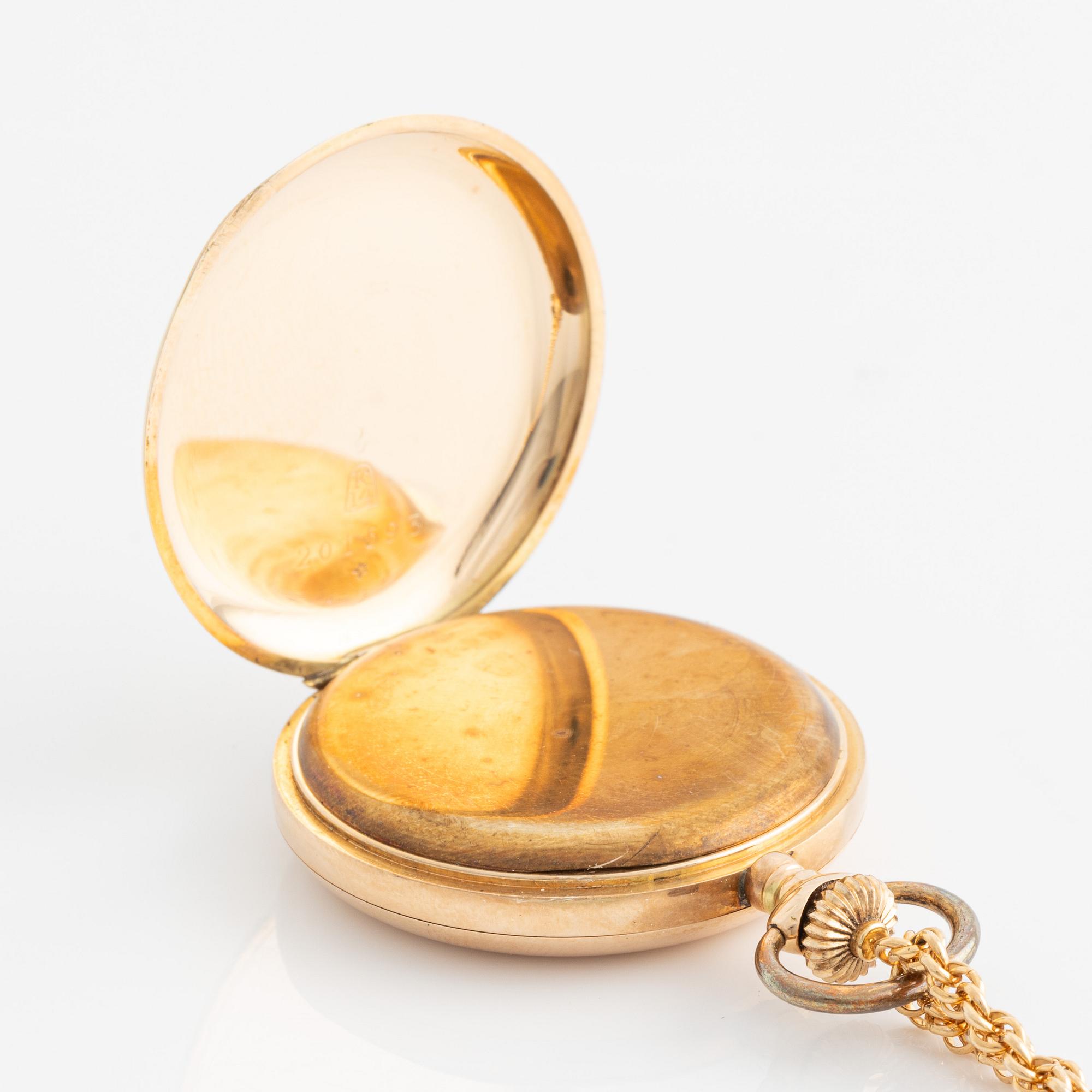 Ladie's pocket watch. hunter, 35 mm.