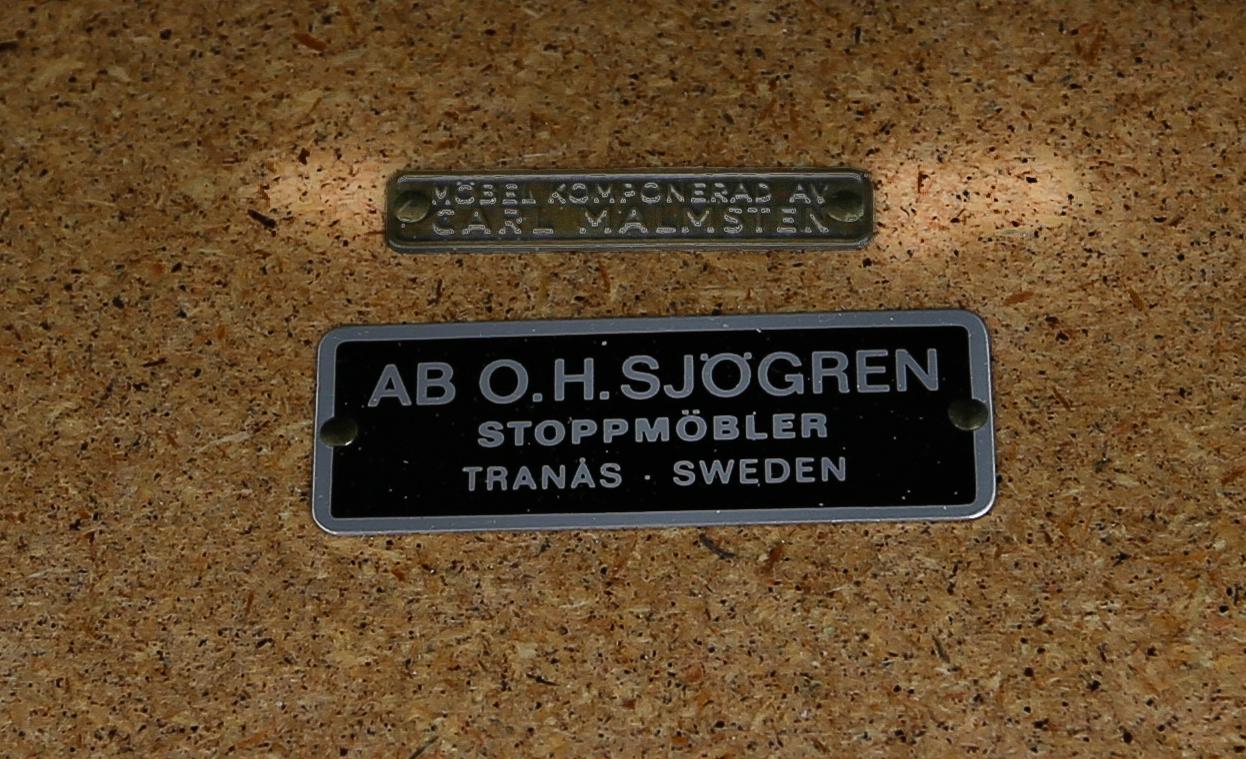 SOFFA, "Gustavianus", Carl Malmsten, AB O.H. Sjögren, Tranås, 1900-talets andra hälft.