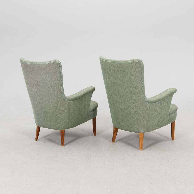 Carl Malmsten, a pair of armchairs "Stora Furulid".