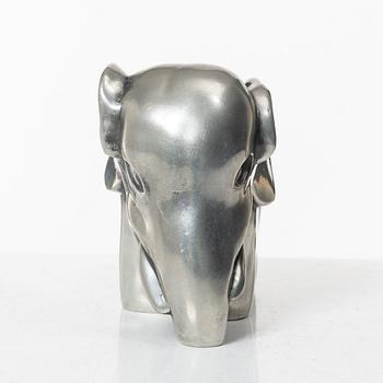 Björn Trägårdh, a model A 1734 pewter sculpture of an elephant, Firma Svenskt Tenn, Stockholm 1984.
