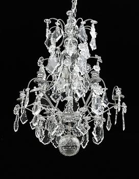 LJUSKRONA, barockstil, 1900-/2000-tal. Höjd ca 77 cm.