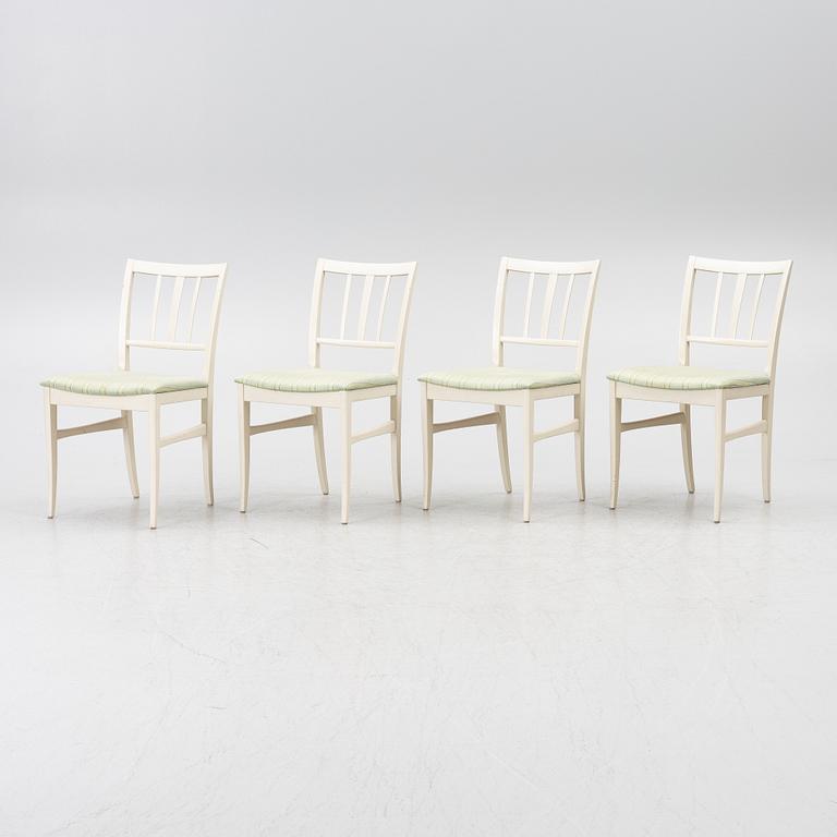 Carl Malmsten, chairs, 4 pcs, "Talavid", Waggeryds Möbelfabrik AB, second half of the 20th century.