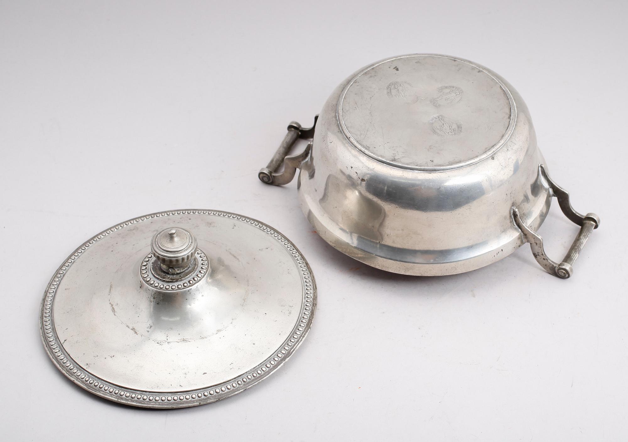 TERRIN MED LOCK, tenn, Strasbourg, 1800-tal.