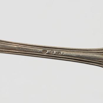 Skedar, 23 st, silver, "Olga", CG Hallberg, Stockholm 1910.