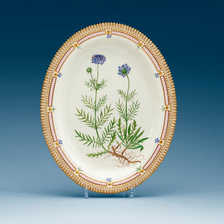 A Royal Copenhagen 'Flora Danica' dish, Denmark, 20th Century.