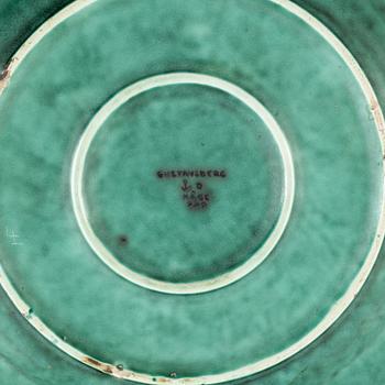 Wilhelm Kåge, an 'Argenta' stoneware dish, Gustavsberg 1934.