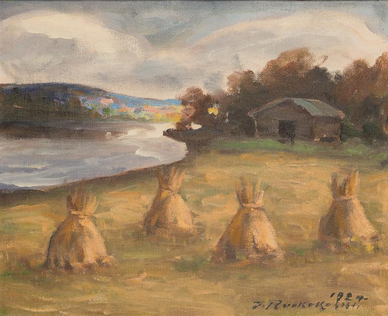 Jalmari Ruokokoski, oil on canvas, signed and dated 1929.