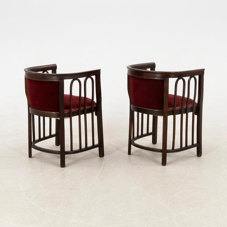 Sofa set attributed to Josef Hoffmann, early 20th century.