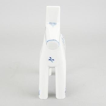 DALAHÄST, porslin, "Musselmalet", Royal Copenhagen,