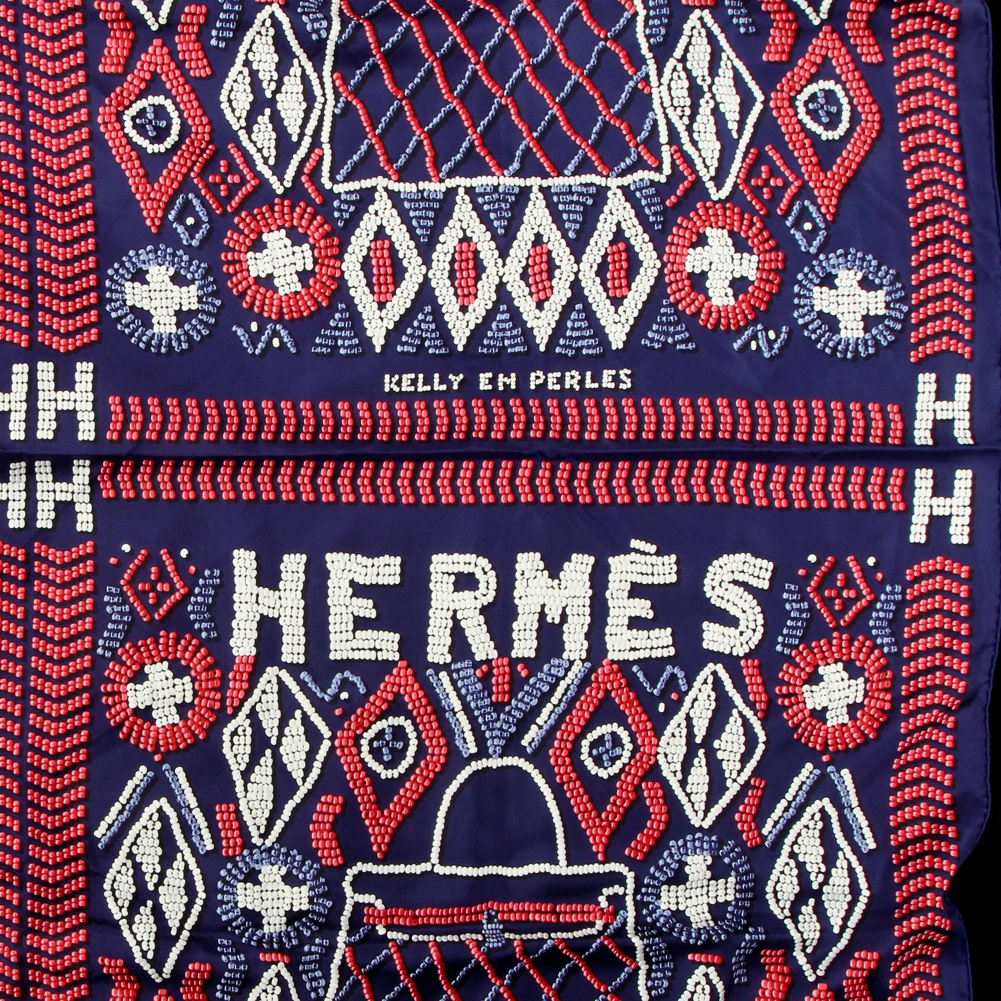 SCARF, "Kelly en Perles African Artist, Hermès, Paris, 2011.