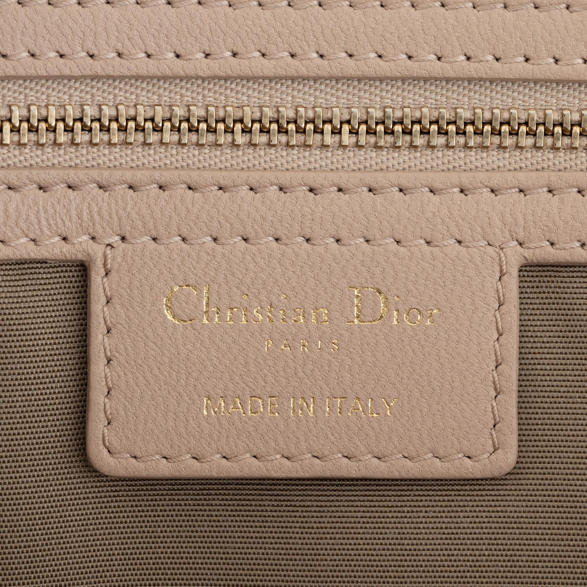 Christian Dior, a pink leather 'Lady Dior' handbag, 2015.