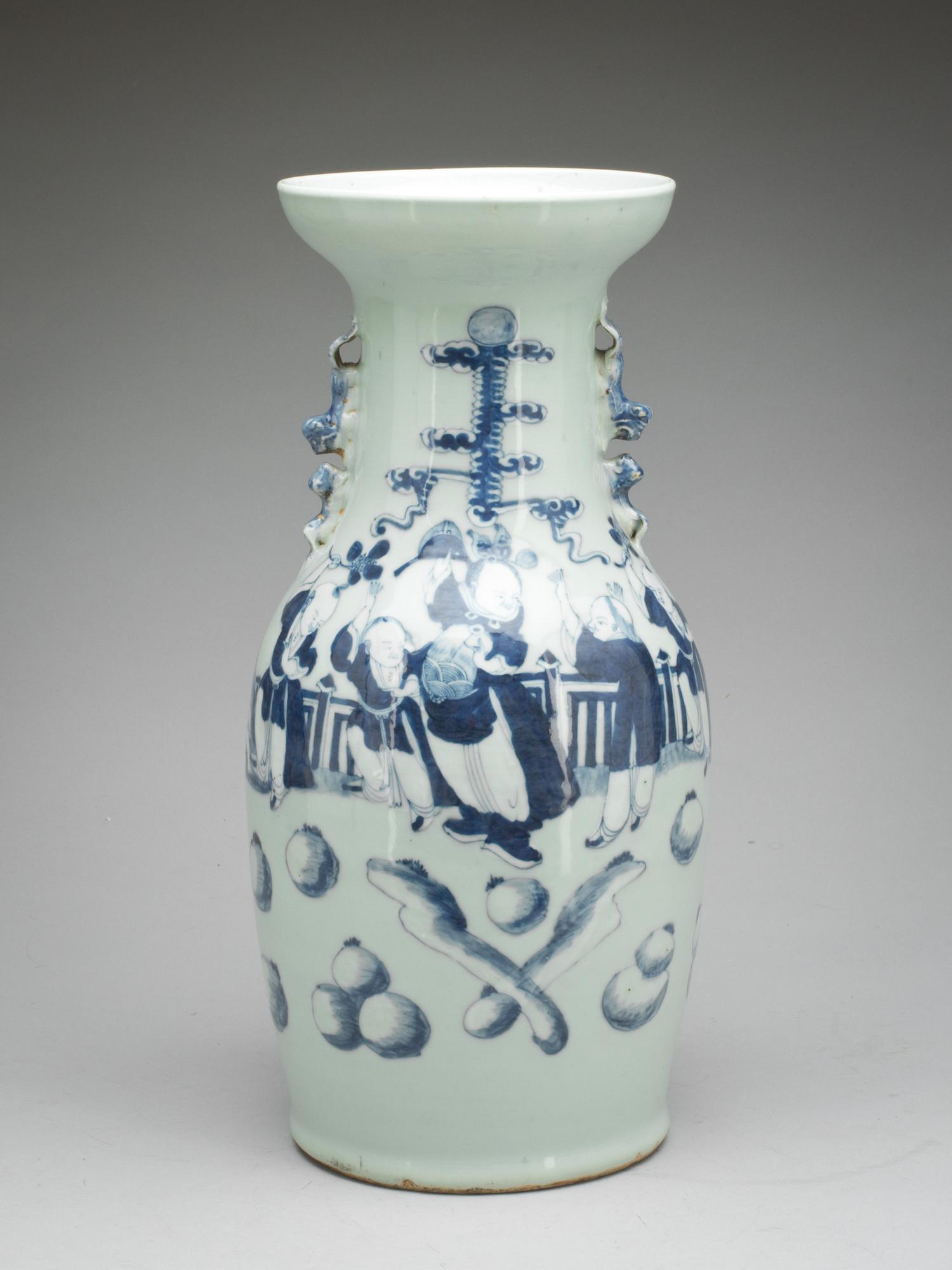 GOLVVAS, porslin, Kina, omkring 18/1900.