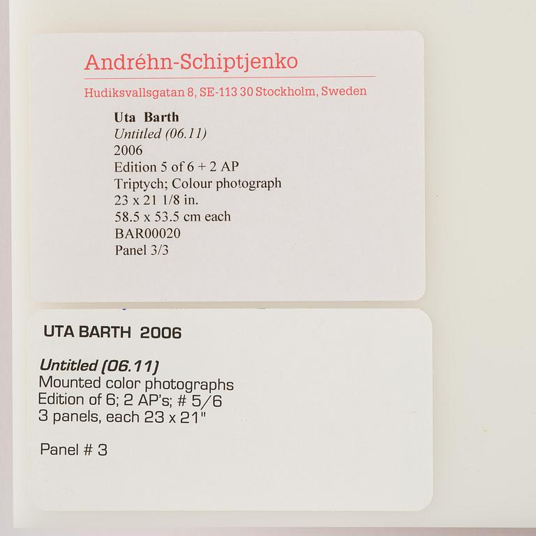 Uta Barth, "Untitled (06.11)".2006.