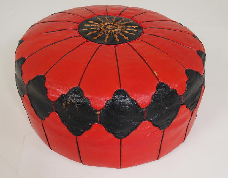 SITTPUFF, skinn. 1960-tal.
