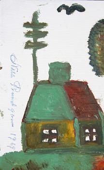 NILS RUNDGREN (Björnjägaren), 3 st blandteknik, sign samt dat "69".