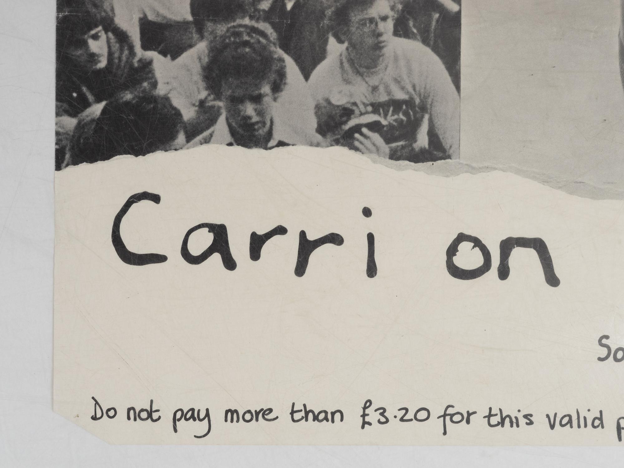 Poster, "Some Product - Carri on Sex Pistols", Virgin Records, 1979.