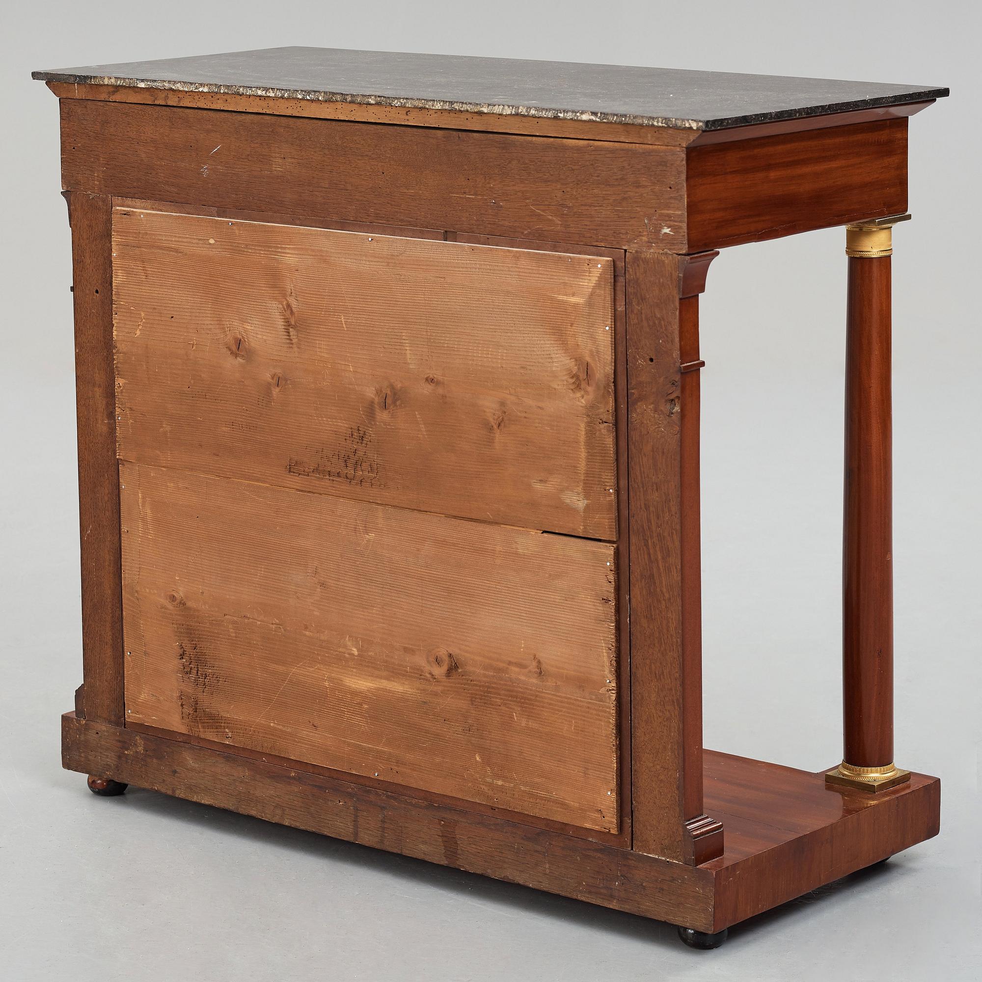 Console desserte, in the manner of Bernard Molitor (1755–1833), France, Empire, beginning of the 19th century.