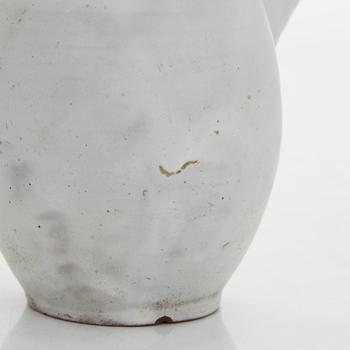 Marita Lybeck, a ceramic jug, signed ML.