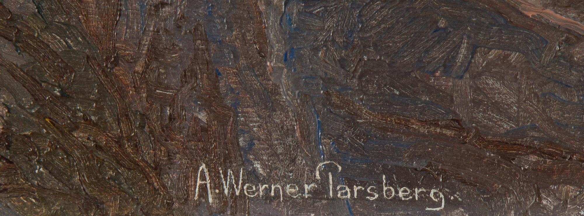 A. Werner Parsberg, oil on canvas, signed.