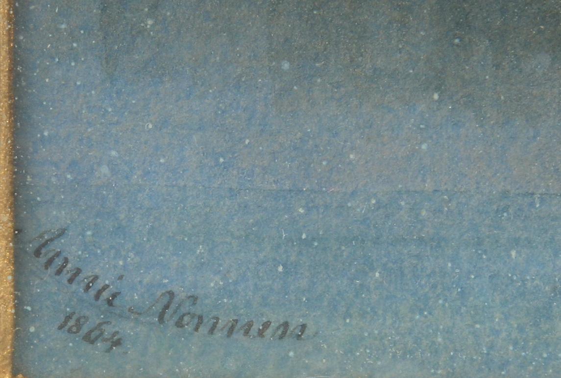 ANN (Annie) NONNEN, sign samt dat "1864".