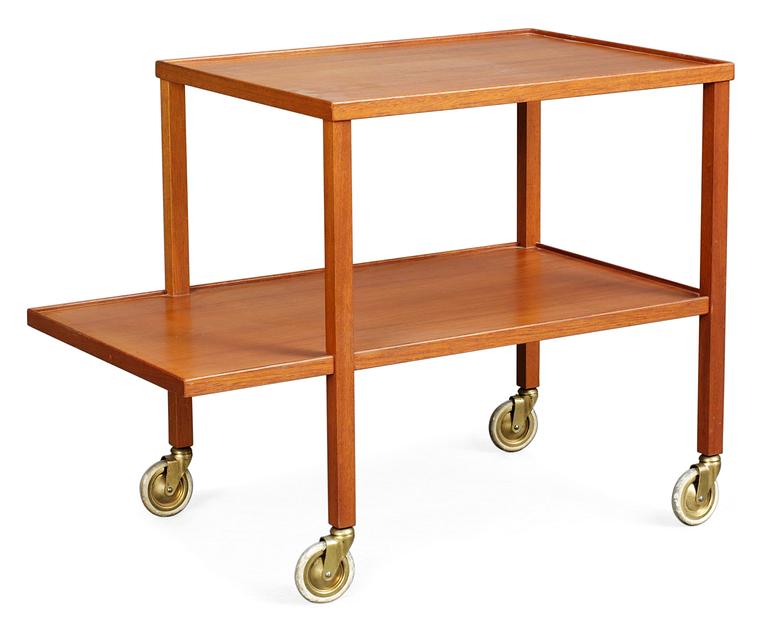 A Josef Frank mahogany tea trolley, Svenskt Tenn, model 470.