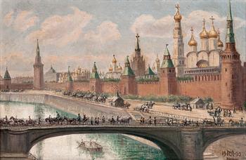 VIEW OF THE KREMLIN.