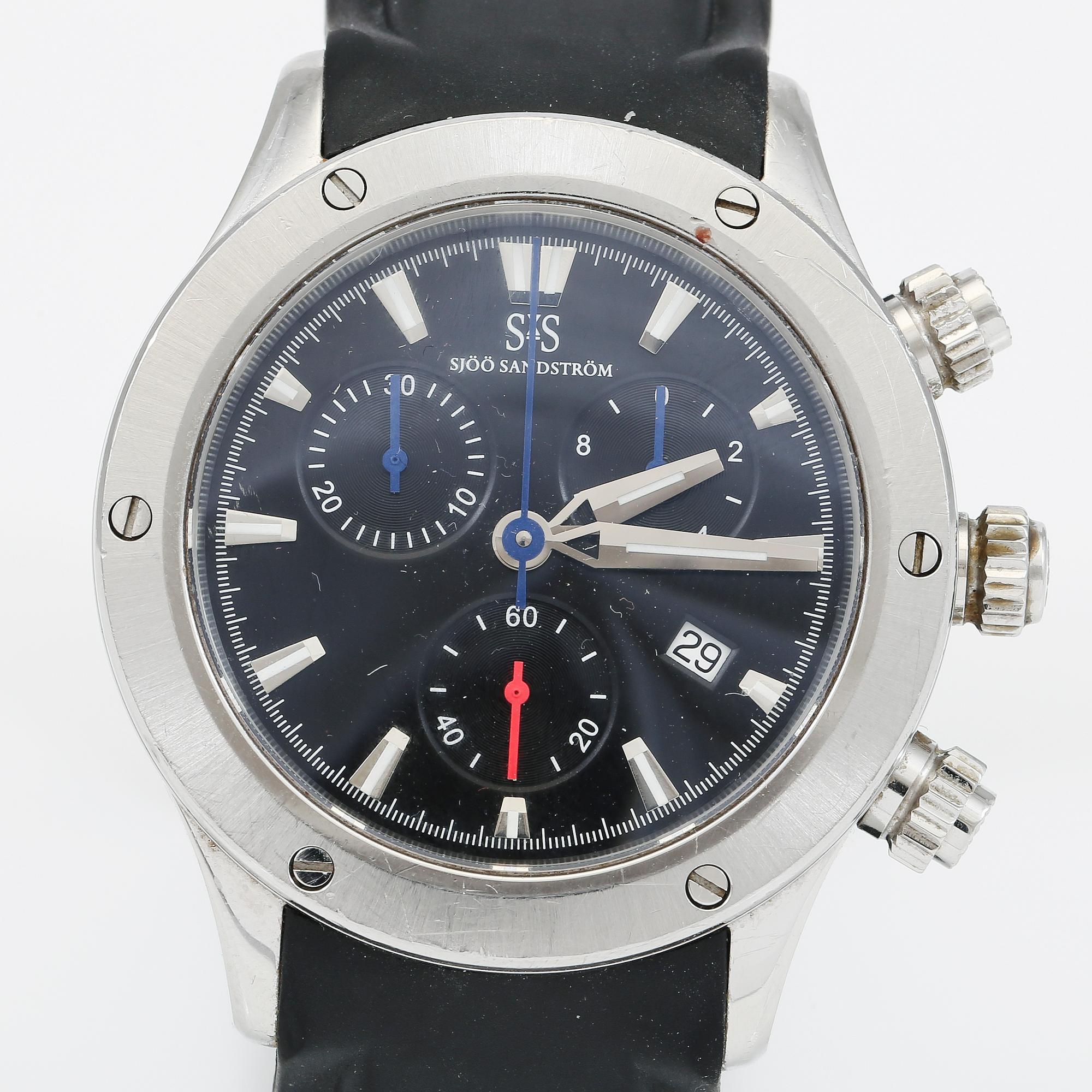 SJÖÖ SANDSTRÖM, "VW Limited Edition", armbandsur, 43 mm, kronograf.