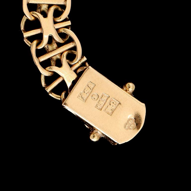 COLLIER, 18K guld, ÄSA Stockholm 1970. Vikt ca 22 g.