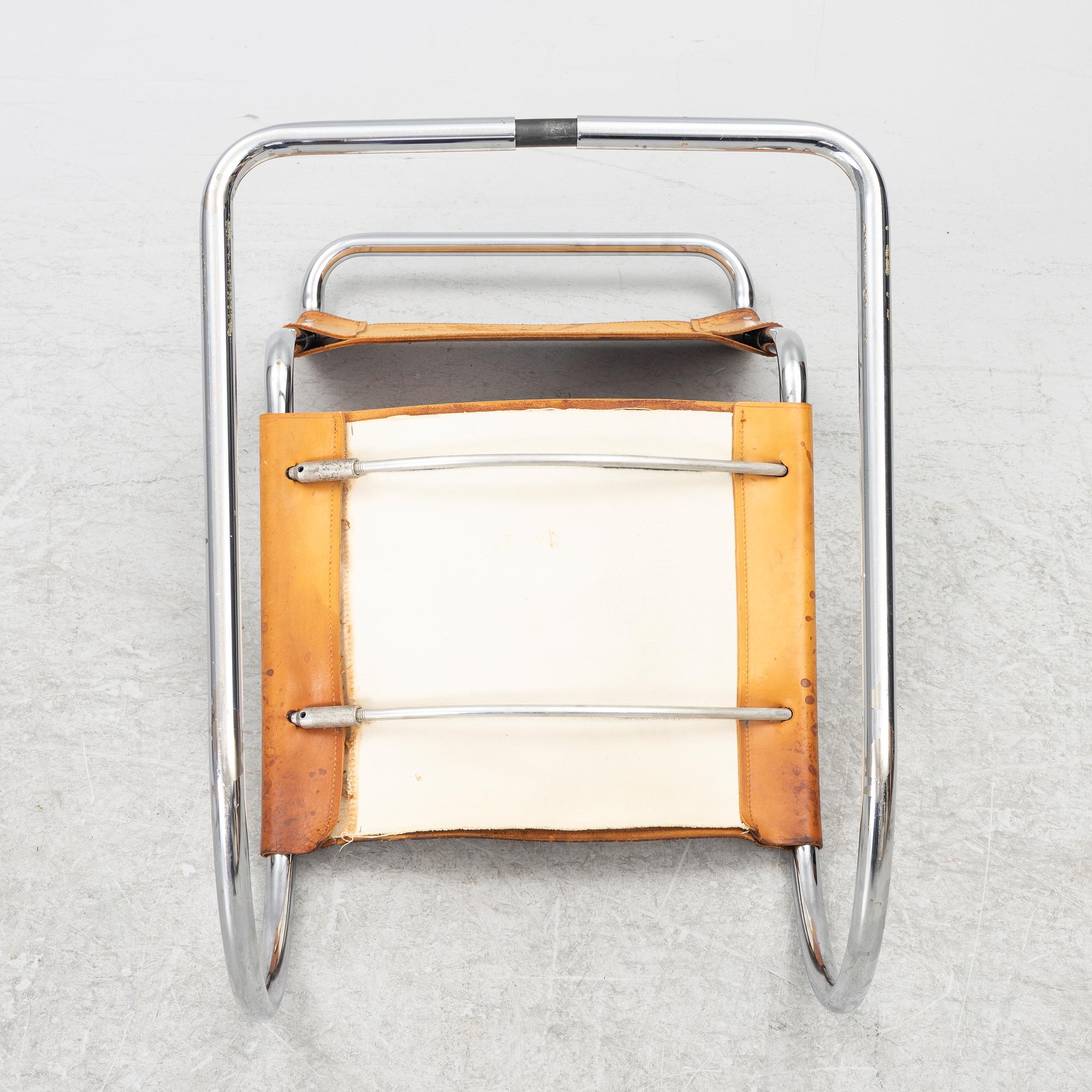 Ludwig Mies van der Rohe, Chair, "MR10", Thonet, likely 1970s.