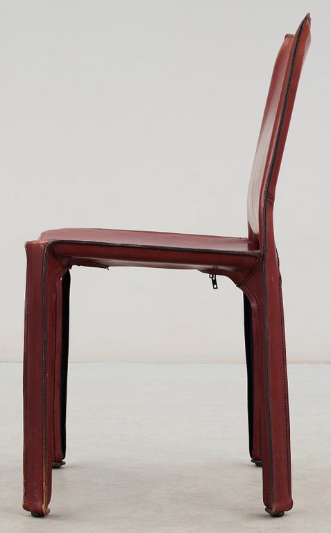 A Mario Bellini "Cab" chair, Cassina, Italy, model 412.